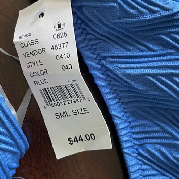 Rhythm. Maldives Cobalt Blue Ribbed High Rise Bikini Swim Set NWT Small - Picture 10 of 11